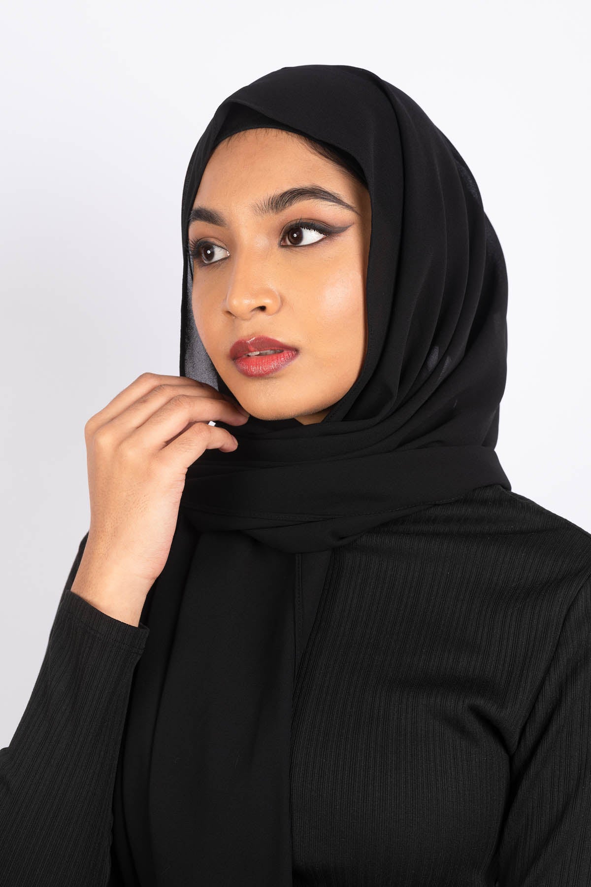 Instant Hijab Chiffon - Black Set – Aayla Hijabs