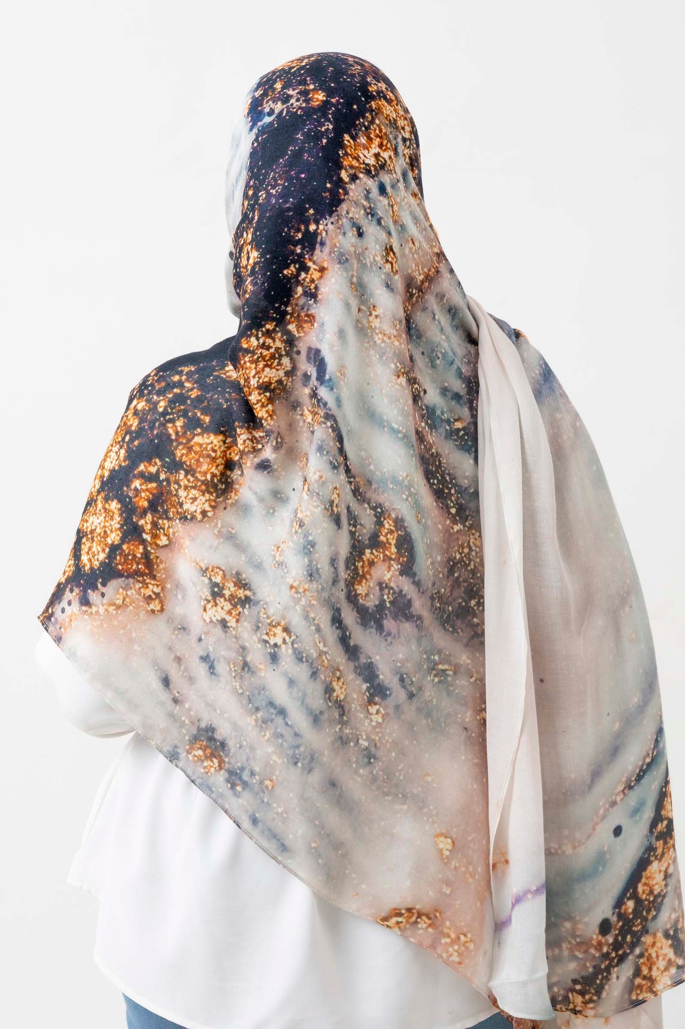 Celestial Blue - Printed Modal Hijab