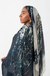 Midnight Dust - Printed Modal Hijab