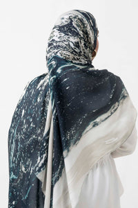 Midnight Dust - Printed Modal Hijab