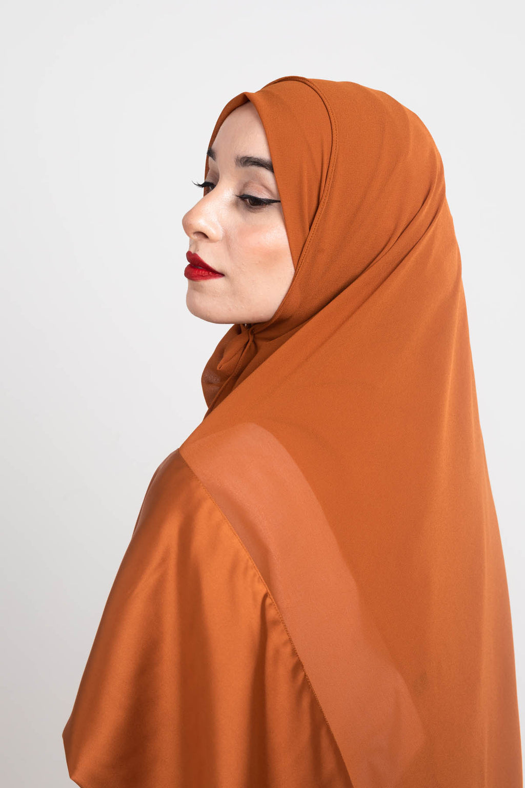 Sunburn - Satin Edged Hijab – Aayla Hijabs