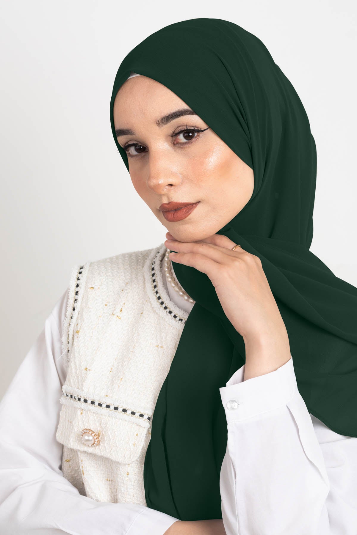Bottle Green - Premium Chiffon Hijab