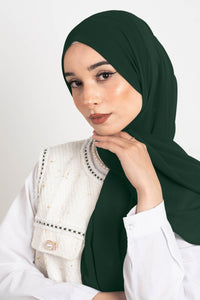 Bottle Green - Premium Chiffon Hijab