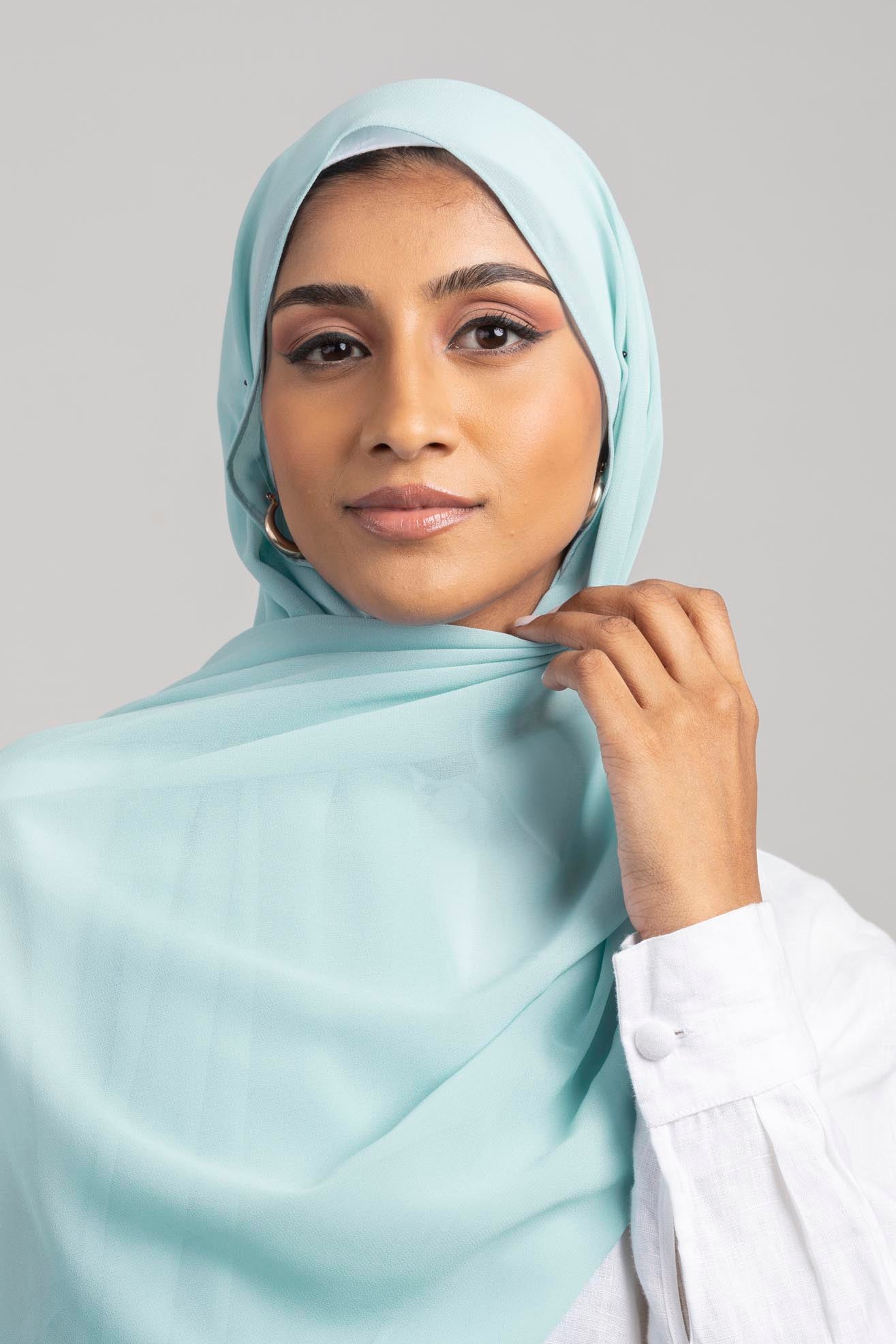 Blizzard  - Premium Chiffon Hijab - Aayla Hijabs