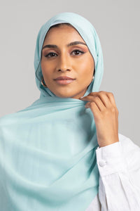 Blizzard  - Premium Chiffon Hijab - Aayla Hijabs