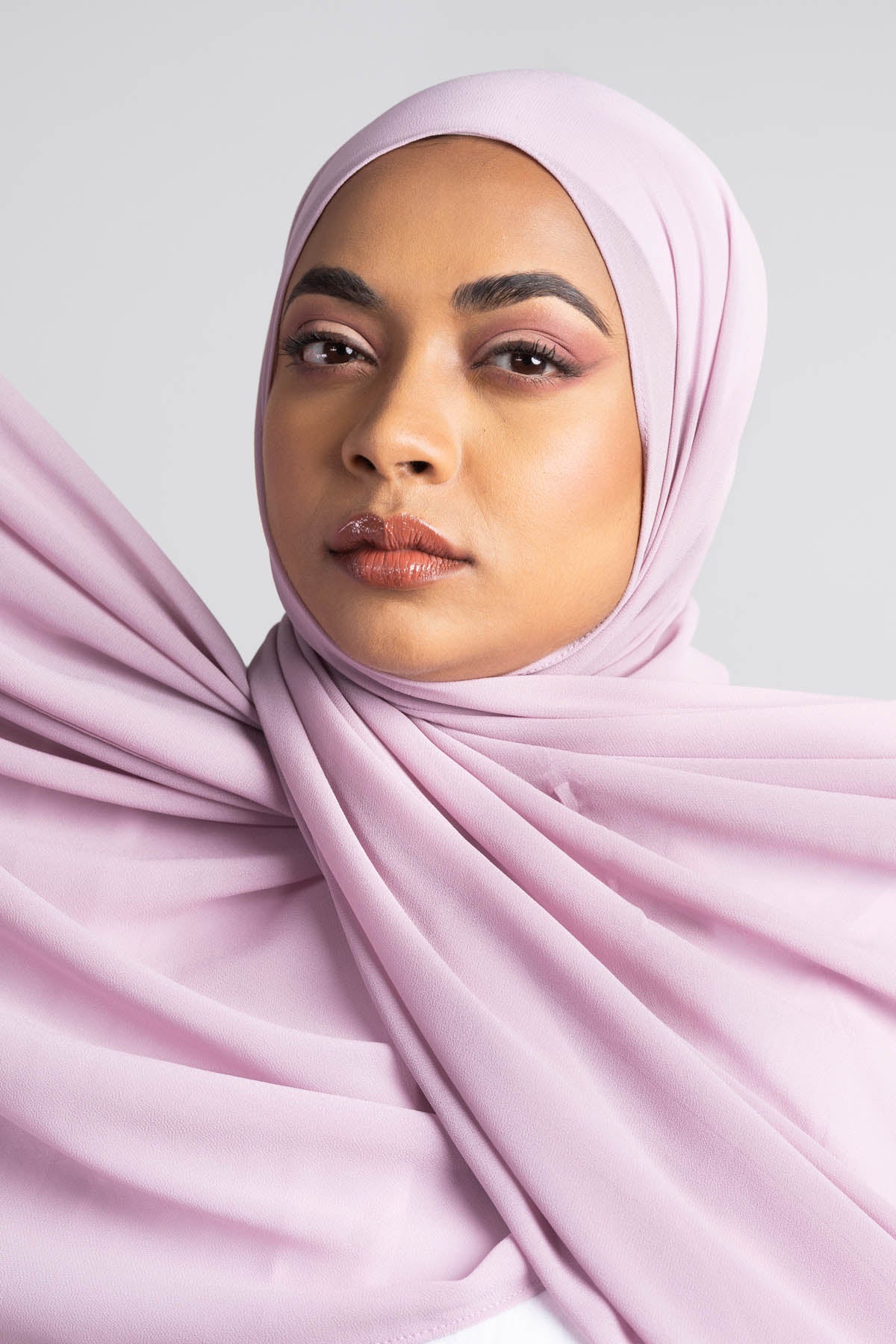 Lilac - Chiffon XL Hijab - Aayla Hijabs