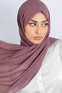 Grape - Chiffon XL Hijab - Aayla Hijabs