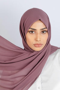 Grape - Chiffon XL Hijab - Aayla Hijabs