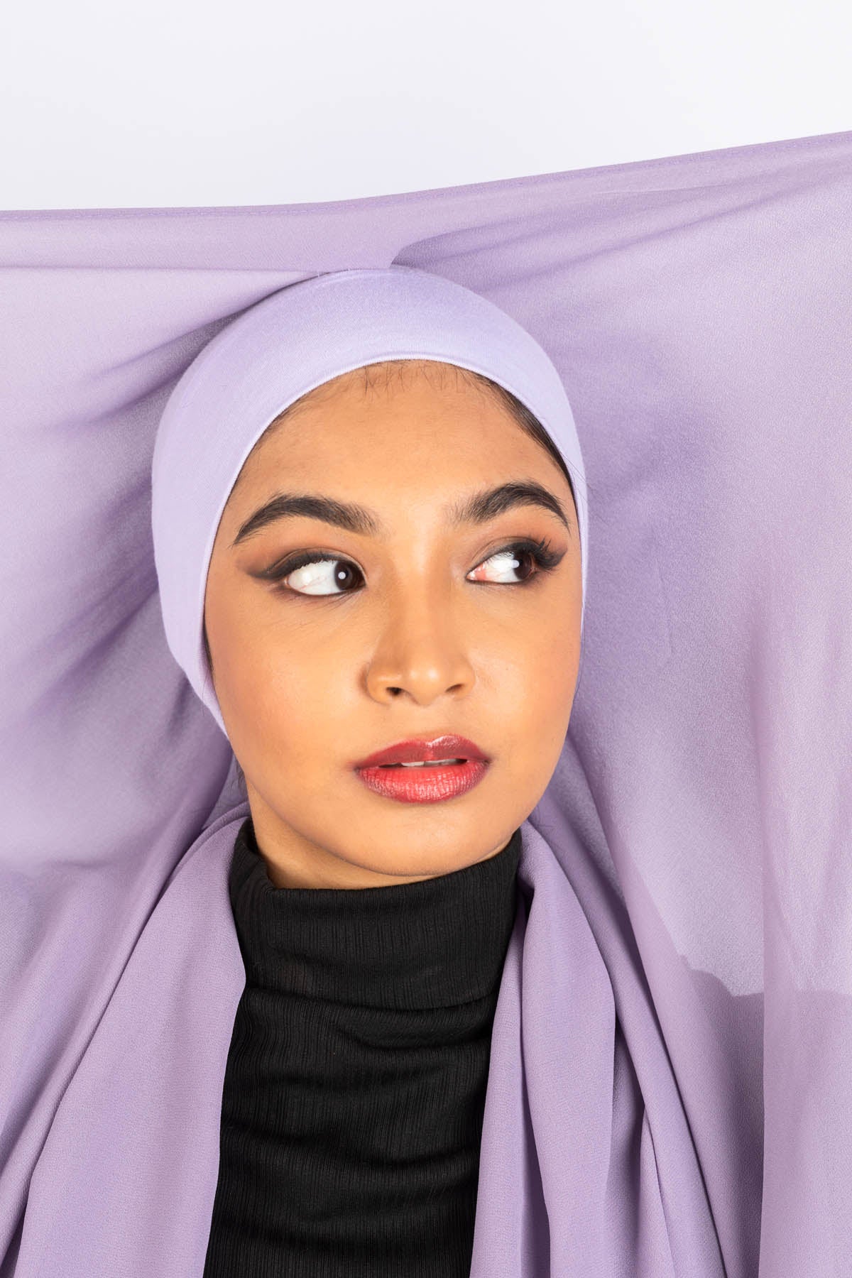 Instant Hijab Chiffon - Lavender Set - Aayla Hijabs