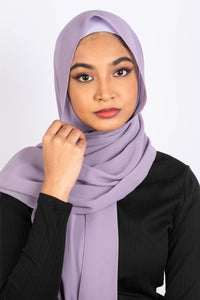 Instant Hijab Chiffon - Lavender Set - Aayla Hijabs