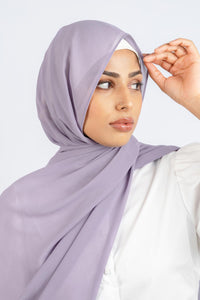 Lavender - Premium Chiffon Hijab - Aayla Hijabs