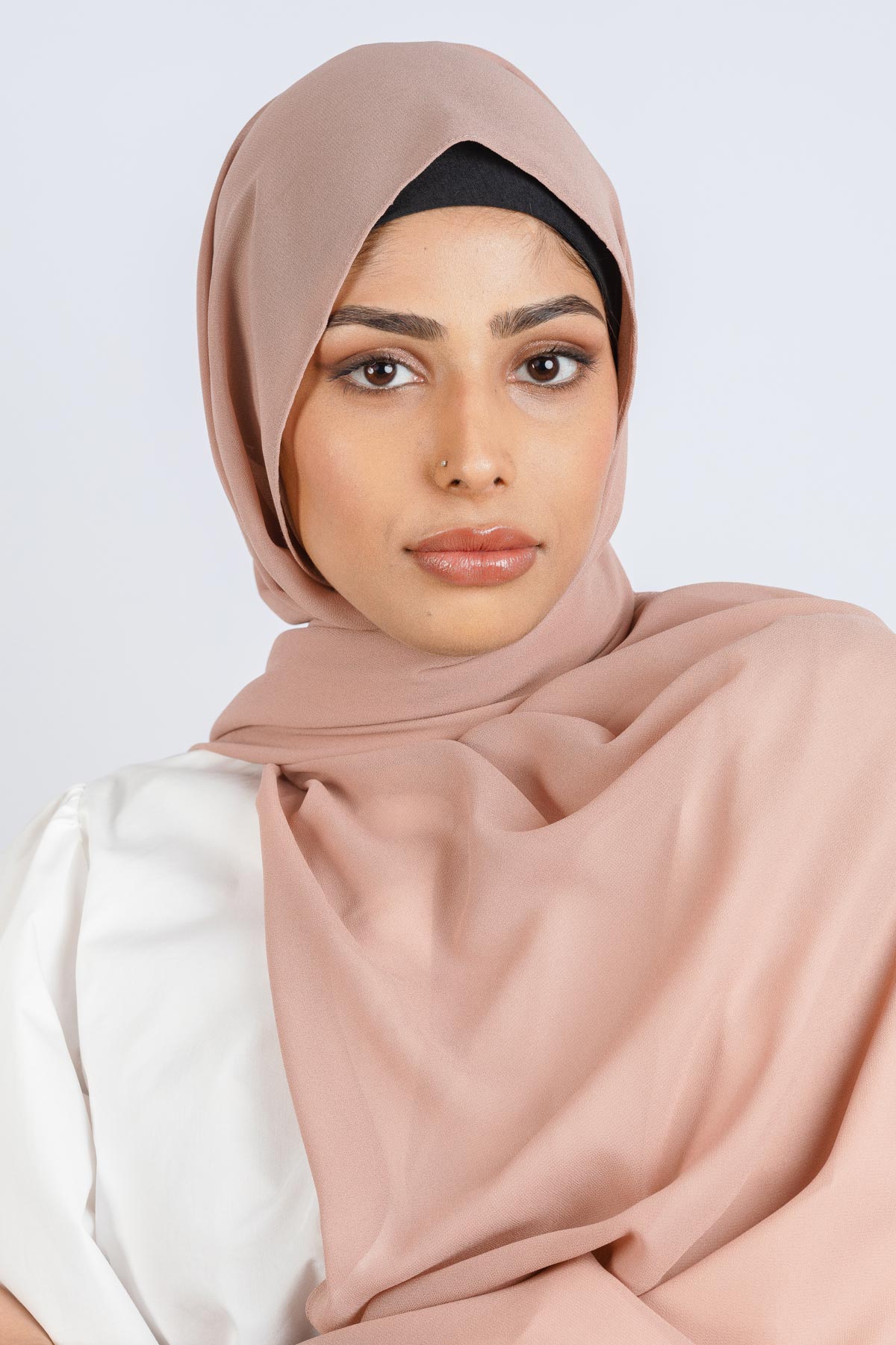 Light Fawn - Premium Chiffon Hijab - Aayla Hijabs