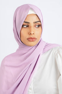 Lilac - Premium Chiffon Hijab - Aayla Hijabs