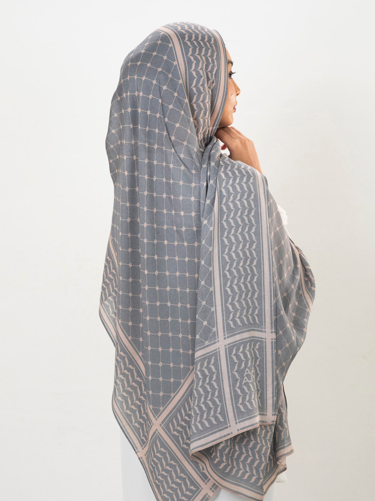 Olive Kuffiyeh - Printed Modal Hijab