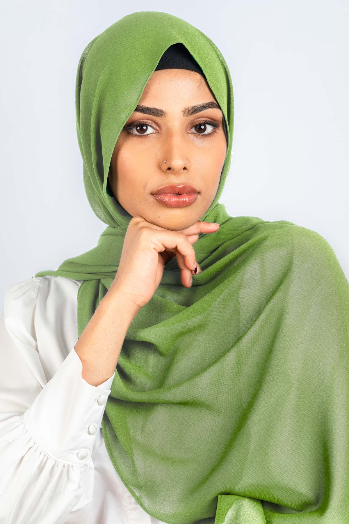 Pear - Premium Chiffon Hijab - Aayla Hijabs