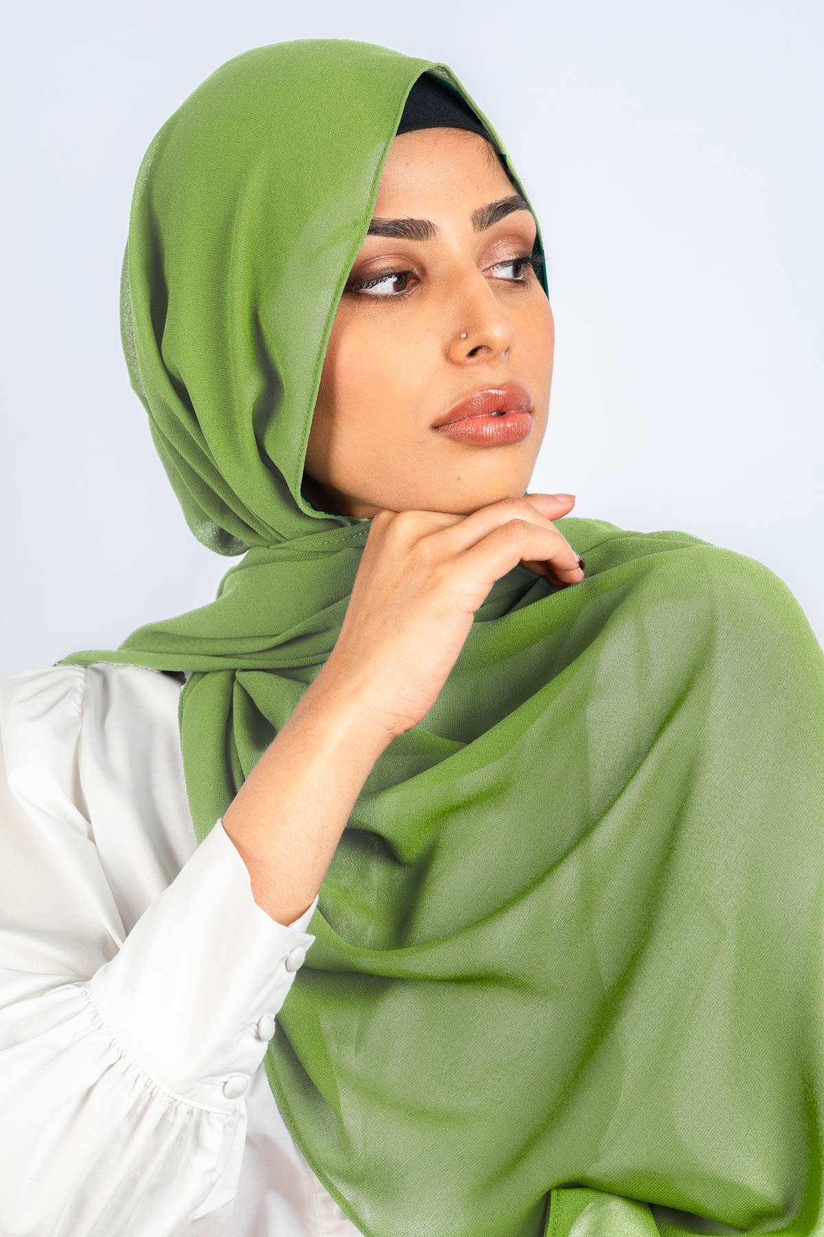 Pear - Premium Chiffon Hijab - Aayla Hijabs