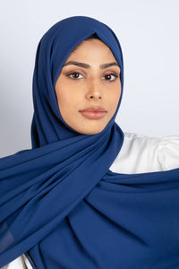 Sapphire - Chiffon XL Hijab - Aayla Hijabs