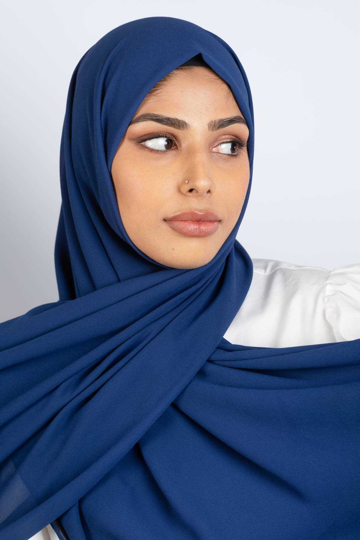 Sapphire - Chiffon XL Hijab - Aayla Hijabs