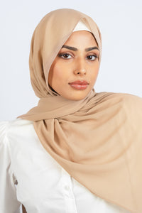 Sesame - Premium Chiffon Hijab - Aayla Hijabs