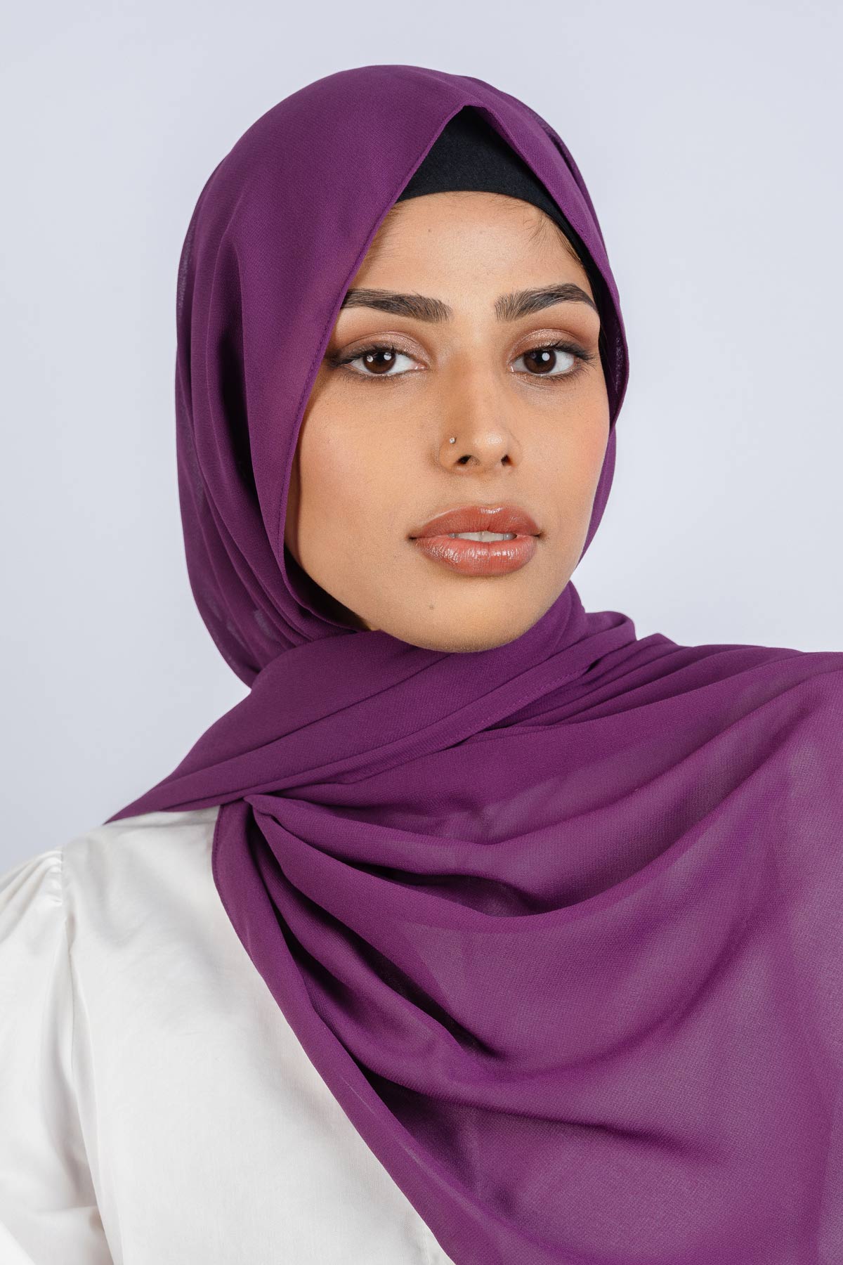 Violet - Premium Chiffon Hijab - Aayla Hijabs